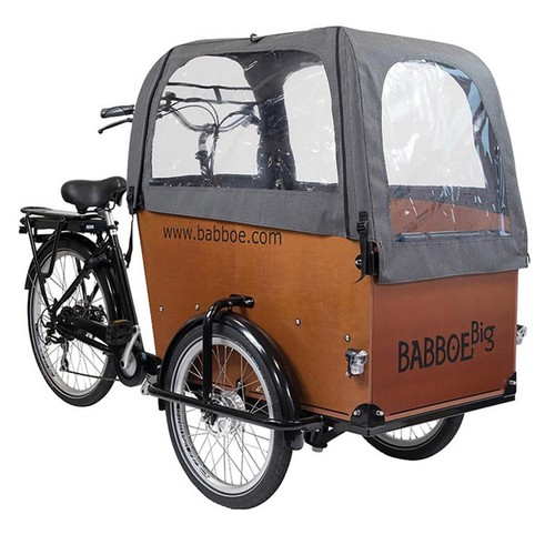 Babboe regenverdeck grau - regenverdeck, für