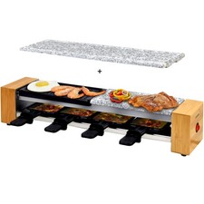 Raclette für 4 Personen | Miniraclette | Steinplatte | Emailliert Olert