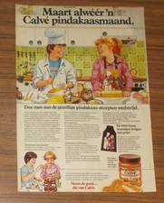 Seltene Werbung CALVE PINDAKAAS Erdnußbutter Brotaufstrich #2 1981