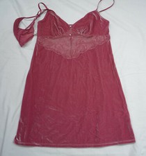 Nachtkleid Nachthemd m. Tanga Gr. L  Extravagant Schick Geschenkidee Rose