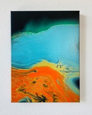 Acryl Pouring Kunstwerk –