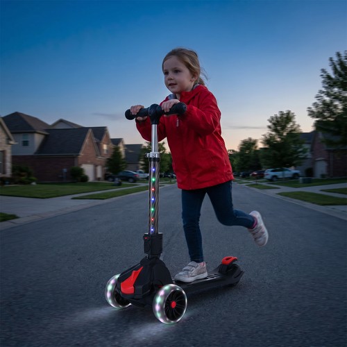 Kinder scooter mit led - mit,