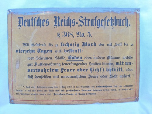 Antikes blechschild 34x25 - blechschild,