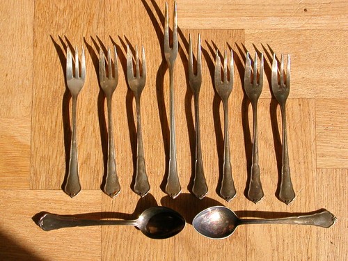 Antiker besteck teile - ,