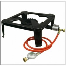 Hockerkocher 7KW Gaskocher Campingkocher Gasbrenner  1,5 M Druckregler 