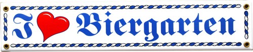 Like biergarten emailschild - i,