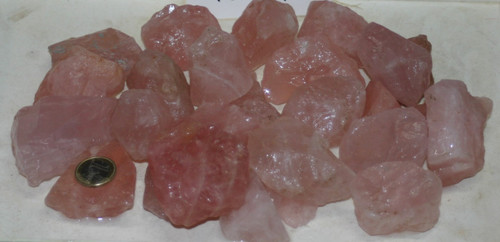Rosenquarz rohstein und - rosenquarz,