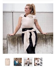  Hoppediz elastisches Tragetuch NEU cremefarben 