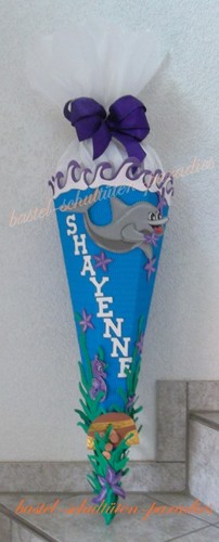 Schultüten bastelset delphin - schultüten,