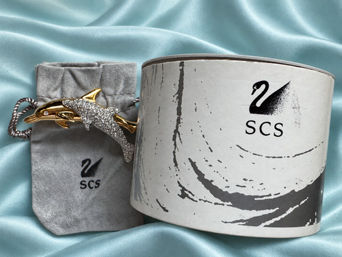 Swarovski delphin mit einem - swarovski,