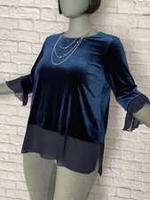 Damen Long-Shirt Samt-Tunika