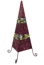 Lampenschirm Metall mit Perlen