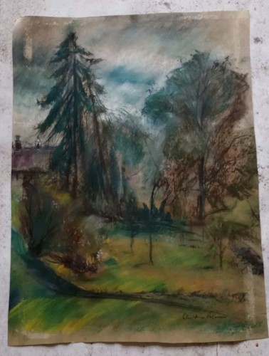 Vintage original pastell - original,