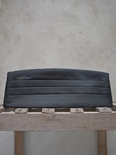 Schwarzer Seiden-Kummerbund von Tails and the Unexpected - formelle schwarze Krawattenkleidung