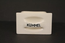 Kümmel Schütte Küchenbuffet Porzellan um 1900 Gewürzschuber antik 8cmx10cm weiß