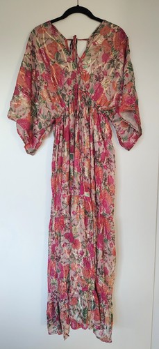 Sommerkleid maxi rote blumen - sommerkleid,,