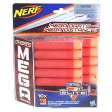 Hasbro NERF N-Strike Elite 10x Mega Darts rot Nachfüllpackung Centurion Pfeile