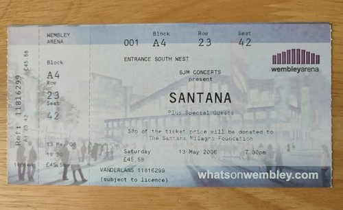 Santana complete unused front - santana,