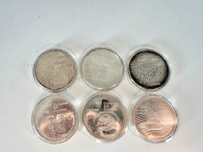 6 Gedenkmünzen 10 Dollars