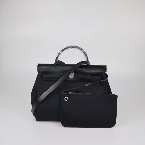 Hermes black canvas - hermes,