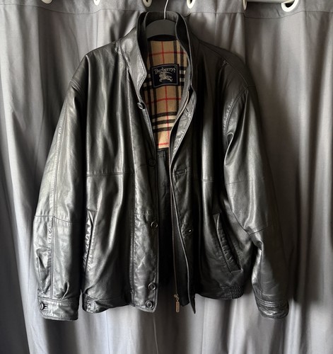 Vintage burberry lederjacke - vintage,
