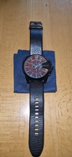 Diesel Uhr,Mega Chief,DZ4323,Armbanduhr,Lederarmband,schwarz,Herren Chronograph