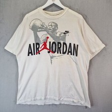 Vintage Air Jordan Bugs Hase T-Shirt Herren XL weiß Hase Jordan einzelner Stich 90