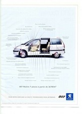 2004: Voiture Automobile Peugot 807 (Werbung, Werbung)