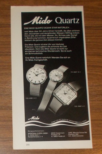 Seltene werbung vintage mido - seltene,