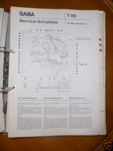 Service schaltbild saba 454 - service-schaltbild,