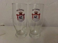 2 ALTE BIERGLASER SCHUTZENBERGER VINTAGE