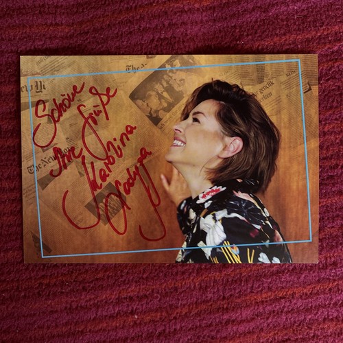 Autogrammkarte karolina lodyga - autogrammkarte,