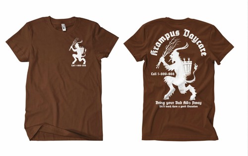 Krampus daycare shirt braun - krampus,