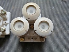 Sicherungssockel E27, 3-pol. , Schnappfeder, 2 Stück 