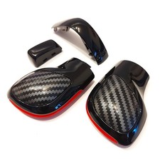 Schaltknauf / Schalthebel Schwarz Carbon Rot für Golf 7 Passat Polo TRoc GTI DSG