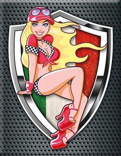 Vespa emblem kaskade aufkleber - vespa,