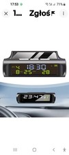 Auto Solar Digitale Uhr mit LCD Zeit Datum Temperatur Anzeige im Auto für d6508