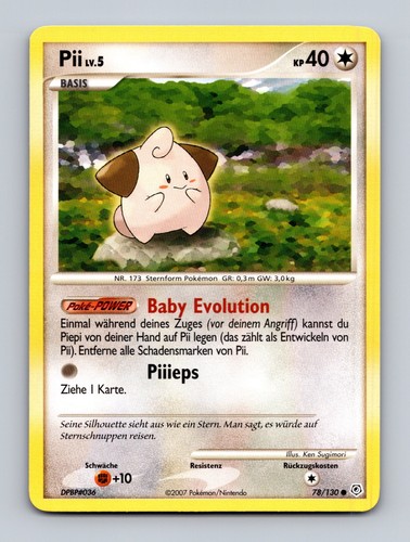 Tcg pokemon karte pii - karte,