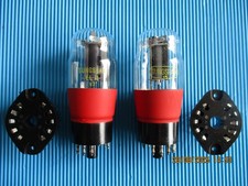 2x EL11 TUNGSRAM mit 2x Fassungen - NOS/NIB - NEU/OVP