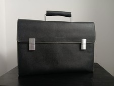 Porsche Design Laptoptasche P 2000er Serie mit großen Fächern Leder In schwarz