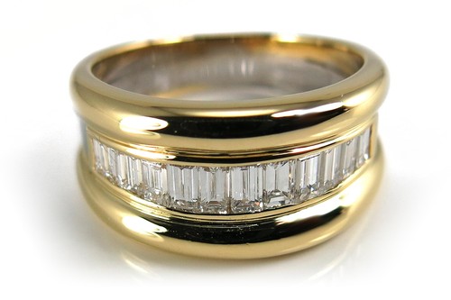 Ring diamanten insg 06ct - ring, ca