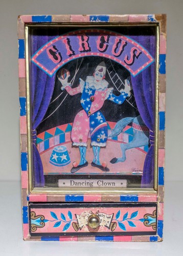 Vintage zirkus spieluhr mit - vintage-zirkus-spieluhr,