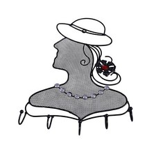 Schmuckhalter schwarz  Metall