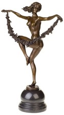 Bronzeskulptur Tänzerin Blume
