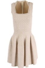 ALAÏA BEIGE STRICK MINIKLEID