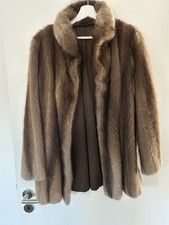 Pelzmantel Bisam Echtfell 84cm