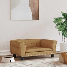 Hundebett Körbchen Hundesofa Hundesofa Hundecouch Haustierbett Samt vidaXL