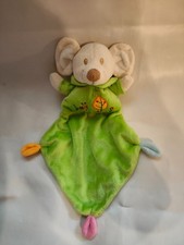 Nicotoy Maus Ratte grün Schmusetuch Kuscheltuch Schnuffeltuch 30cm TOP