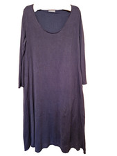 Gemütliches Maxikleid aus Jersey v. LYSGAARD Gr. XXL doppellagig - Mittelgrau