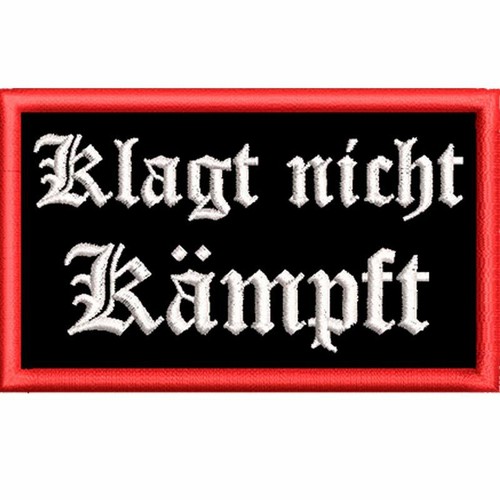 Klagt nicht kämpft - klagt,